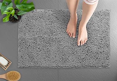 ITSOFT Extra Large Plush Microfiber Non Slip Soft Bathroom Rug, Absorbent  Machine Washable Chenille Bath Mat | Quick Dry Shag Carpet, Great for Bath