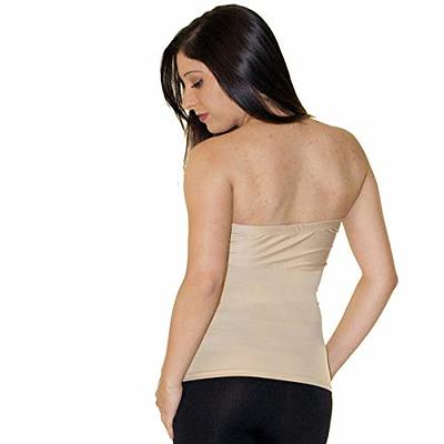 InstantFigure Womens Compression Shapewear Tummy Control Strapless Bandeau Tube  Top WBT035 - Nude - M - Yahoo Shopping