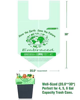 Trash Bags 4-6 Gallon Biodegradable - 100 Counts/ 5 Rolls