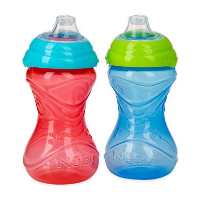 Nuby Flower 2 Handle No-Spill Sippy Cup, 8 oz - Parents' Favorite