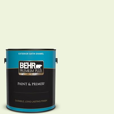 BEHR PREMIUM 1 gal. #52 White Satin Enamel Interior/Exterior