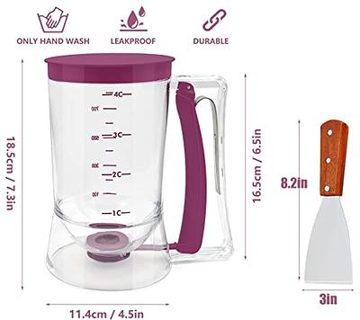 Hand Batter Dispenser Batter Mixer Bottle Cupcake Pancake Crepe Batter  Dispen;;^