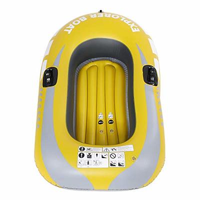 Thicken Raft Inflatable Kayak Inflatable Boat Canoe-1 Person Inflatable  Fishing Boat Floaties Kayak Yellow PVC Boat Touring Kayak Swimming Pool  Lake Toys for Adults and Kids - Yahoo Shopping