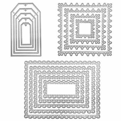 3 Sets Cuttting Dies for Card Making, FineGood Geometry Metal DIY Cutting  Die Frames Die-cuts Stencils for Scrapbooking Album Decoration - Yahoo  Shopping