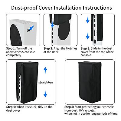 FANPL Dust Cover Kit for Xbox Series S,17 in 1 Accessories with Soft Dust  Case