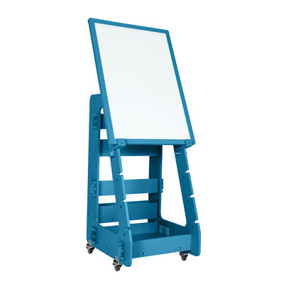 Kids Art Easel with Paper Roll Double-Sided Regulable Drawing Easel Plank