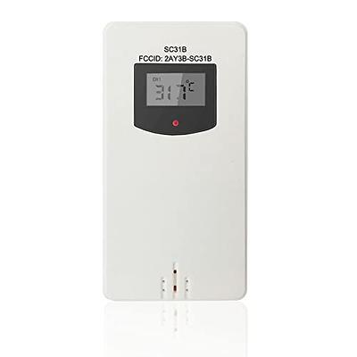 BENTISM 7-in-1 Wireless Weather Station with Sensor Atomic Clock, Indoor/ Outdoor Temperature, Indoor/Outdoor Humidity, Personalized Forecast - Yahoo  Shopping