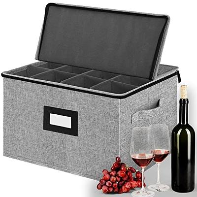 VERONLY China Storage Set, Hard Shell and Stackable, for Dinnerware Storage  and Transport,Wine Glass Storage Box,Mug Storage Box, Stemware Storage  Container,Storage Case with Dividers - Yahoo Shopping