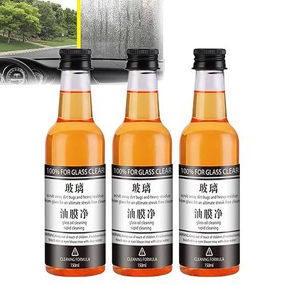 Car Glass Oil Film Stain Removal Cleaner,Oil Film Remover for Glass,Car  Glass Windshield Oil Film Cleaner,Oil Film Remover for Car Window,Universal