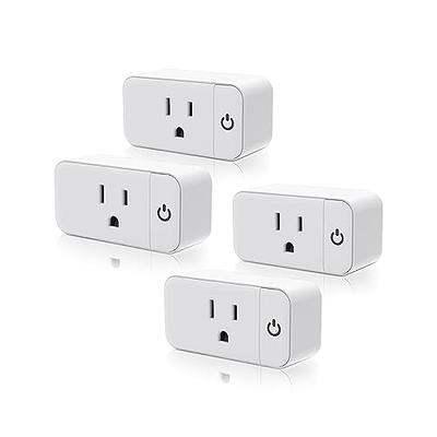 TOPELER Smart Electrical Outlet, Smart Wi-Fi Outlet with Individually  Controlled, 15Amp Receptacle with Remote Control, Compatible with Google  Home 