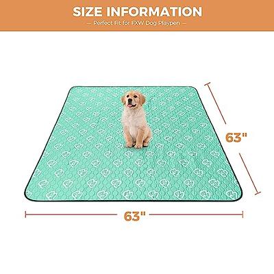 FXW Washable Pee Pads for Dogs(Playpen not Included), 63 x 63 Puppy Pads  with Super Absorbent, Specifically Designed for 24inch 8 Panels Dog  Playpen, Square - Yahoo Shopping
