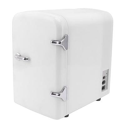 Koolatron retro Mini Portable Fridge, 4L Compact Refrigerator for Skincare,  Beauty Serum, Face Mask, Personal Cooler, Includes 12V and AC Cords