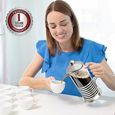 Ovente French Press Coffee Tea & Expresso Maker Heat Resistant