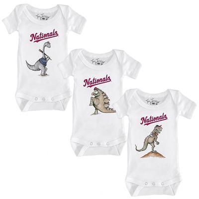 Infant Pittsburgh Pirates Tiny Turnip White/Black TT Rex Raglan 3/4 Sleeve  T-Shirt