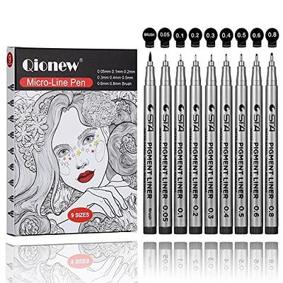 Ohuhu Micro Pen Fineliner Drawing Pens: 8 Sizes Fineliner Pens Pigment  Black Ink Assorted Point Sizes Waterproof for Writing Drawing Journaling  Sketching Anime Manga Watercolor for Artists Beginners - Yahoo Shopping