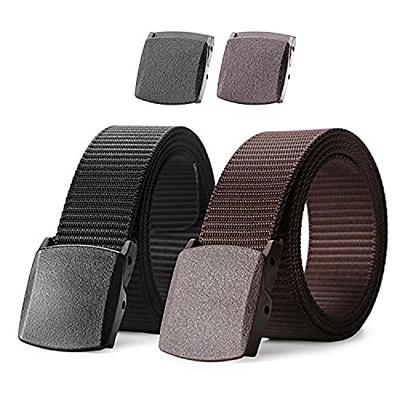 Fairwin Tactical Belt 2 Pack, Military Belt 1.5 Inch Nylon Web Belt Mens  Work Belt with