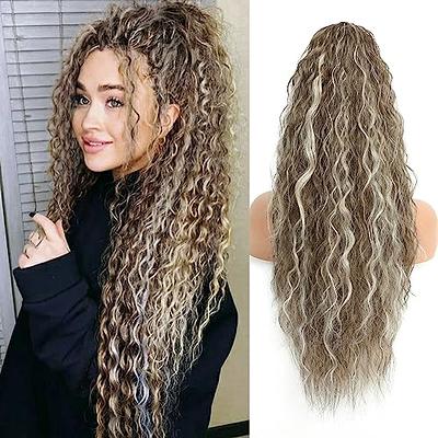 Curly Twirl Pigtail Extensions in Blonde