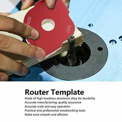 inBovoga 3 Pcs Circle Router Jig Templates, Circle Router Templates for Woodworking, Circle Inlay Template Decorative