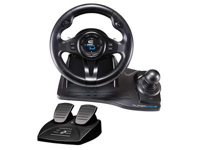 Superdrive - GS550 steering racing wheel with pedals, paddles, shifter and  vibration for Xbox Serie X/S, PS4, Xbox One, PC, PS3 (programmable for all  games) - Yahoo Shopping