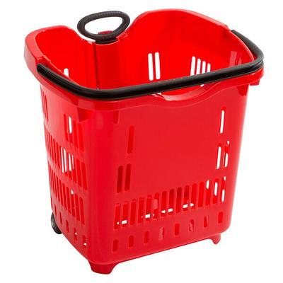 Regency Plastic Handheld Shopping Basket (Black) - 12/Pack