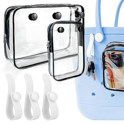  OUTXE 3 Pack Clear Insert Bag for Bogg Bag Accessories, Zipper  Insert Pouch for Bogg Bag, Waterproof Clear Inner Bags Compatible with Bogg  Bag, Clear Divider Organizer Inserts Bag for Beach