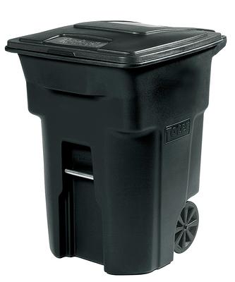 Rubbermaid Classic 13 Gallon Plastic Hands Free Step On Lid Trash Can, Black