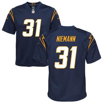 Nick Niemann Youth Nike Navy Los Angeles Chargers Alternate Custom