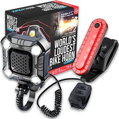 Bicycle horn with one super bright white LED USB rechargeable