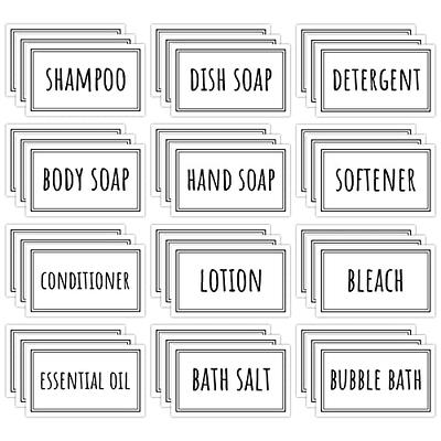 Segbeauty Waterproof Labels for Bottles, 36PCS Laundry Labels Bathroom  Labels for Organizing, Self-Adhesive Removable Cleaning Label Soap Stickers  for Bathroom Kitchen Laundry House Organization - Yahoo Shopping