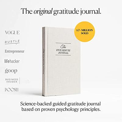  Intelligent Change The Five Minute Journal, Original Daily  Gratitude Journal 2023, Reflection & Manifestation Journal for Mindfulness,  Undated Daily Journal, Plastic-Free, White : Office Products