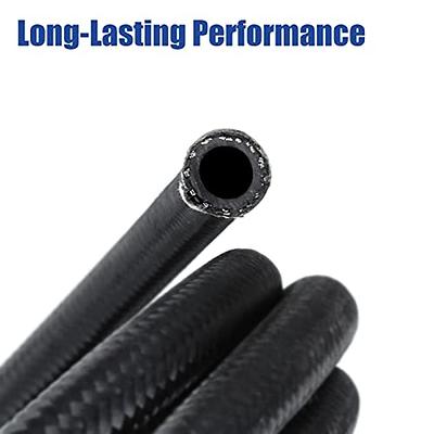 10FT 8AN Fuel Line Hose AN8 1/2 Black Universal Nylon Stainless Steel  Braided CPE Tube Oil Gas Hoses - Yahoo Shopping