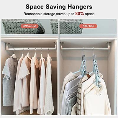 40pcs Space Saving Hangers Hooks, Space Savers Rabbit-Shaped with