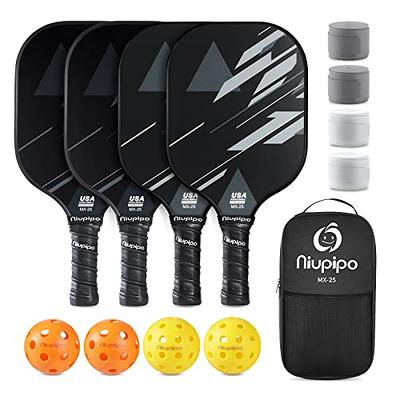 niupipo Pickleball Paddles, Lightweight Pickleball Rackets w/Fiberglass  Surface, Honeycomb Core, USAPA Approved Pickleball Paddle Set of 4  Racquets, 1 Bag, 4 Grip Tapes, 4 Balls for Indoor & Outdoor - Yahoo Shopping