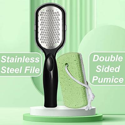 Dr. Entre's Pumice Stone for Feet 4 Pack: Callus Remover Dead Skin Scraper Exfoliator for Scrubber Use Pedicure Tools Cracked Heels Foot Care