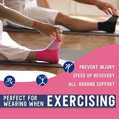 Keskale 3 Pairs Ankle Compression Sleeves for Plantar Fasciitis - Ankle  Foot Brace for Injury Recovery, Open toe Neuropathy Socks, Toeless Ankle  Compression Socks for Women & Men (Multi, S) - Yahoo Shopping