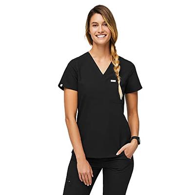 FIGS Casma Three-Pocket Scrub Top for Women – Burgundy, M - Yahoo Shopping