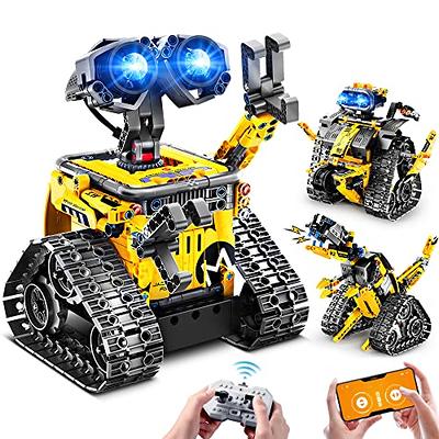 SainSmart Jr. 4-in-1 Stem Kits, Wooden Robot Assembly Toy Set, Woodworking Crafts Projects for Kids, Gift for Boys and Girls