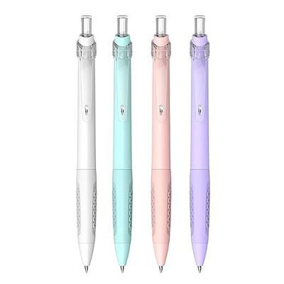 Mr. Pen- Retractable Gel Pens, 6 Pack, Morandi Barrels, Japanese Black Gel Pens, Fast Dry, Gel Pens Fine Point 0.5mm, Cute Pens, Gel Ink Pens, Black