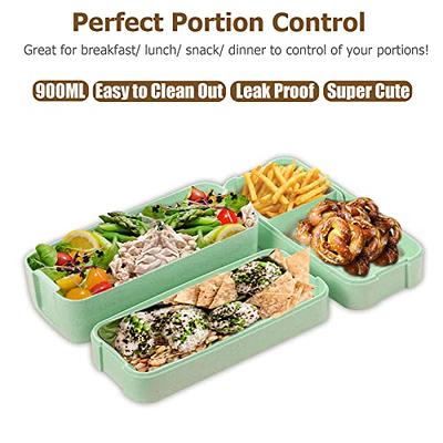 Stackable Bento Box Lunch Box, Wheat Straw, 3-in-1 Compartment Japanese  Lunch Containers with Divider, 3 Layers Separate for Meal Prep Adult Lunch,  Leakproof, Microwave Safe 