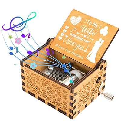 Buy Caaju Music Box Happy Birthday Wooden Musical Box Hand Crank Gift for  Wife Girlfriend Friends Pink Vintage Music Box Birthday Theme Gifts for  Kids Online at Low Prices in India -