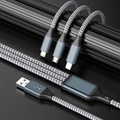 Multi Charging Cable, 2 Pack Multi Phone Charger Cable Braided