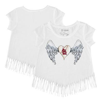 St. Louis Cardinals Tiny Turnip Women's Baseball Love Raglan 3/4