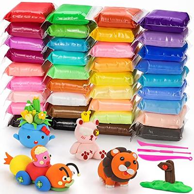 36 Color Air Dry Foam Clay for Sculpting and Cosplay Set - Ultralight,  Soft, and Pliable Air Dry Modeling Clay Clay Foam for All Ages - Safe and  No