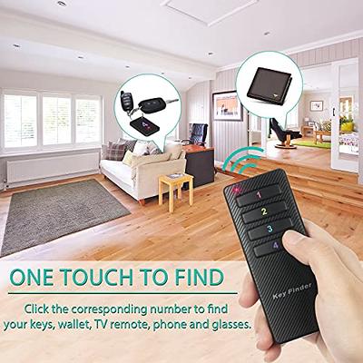 Reyke Key Finder, 80dB+ RF Item Locator Tags with 131ft. Working Range,  Wireless Remote Finder Key Finder Locator for Finding Wallet Key Phone  Glasses