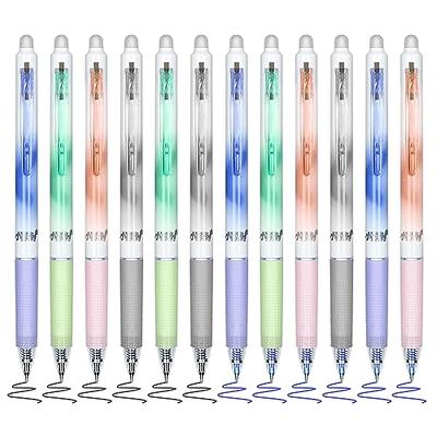 WRITECH Liquid Ink Rollerball Pens: Multi Colored 0.5mm Extra Fine Point Tip Rolling Roller Ball Pen 8ct Assorted Colors for Journaling Smooth