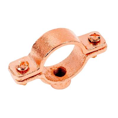 The Plumber's Choice 1 in. Hinged Split Ring Pipe Hanger, Copper