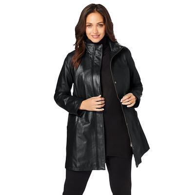 Jessica London Women's Plus Size A-Line Wool Peacoat Winter Wool Double  Breasted Coat