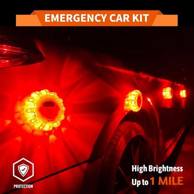 Markstor 6 Pack Emergency Car Kit LED Road Flares,USB Recharge