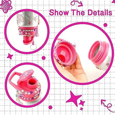 Nigifter Valentines Day Gifts for Girls Birthday Presents Gifts for Girls  8-12 Kids DIY Craft Kits Decorate Your Own Water Bottle Leakproof BPA Free