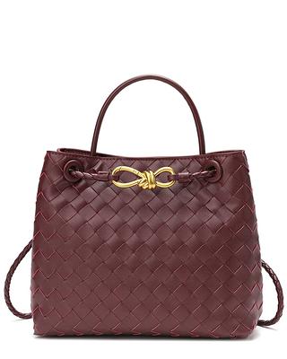 Tiffany & Fred Quilted Sheepskin Leather Tote Bag